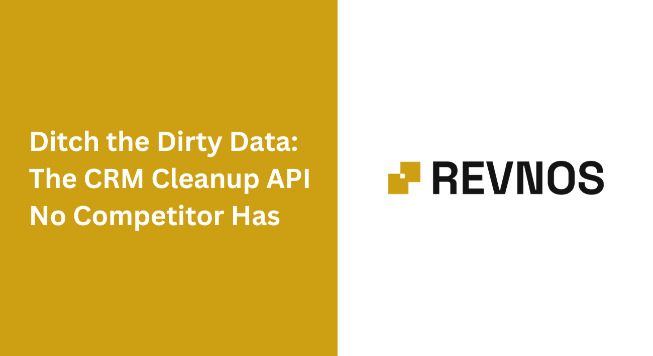 Ditch the Dirty Data: The CRM Cleanup API No Competitor Has