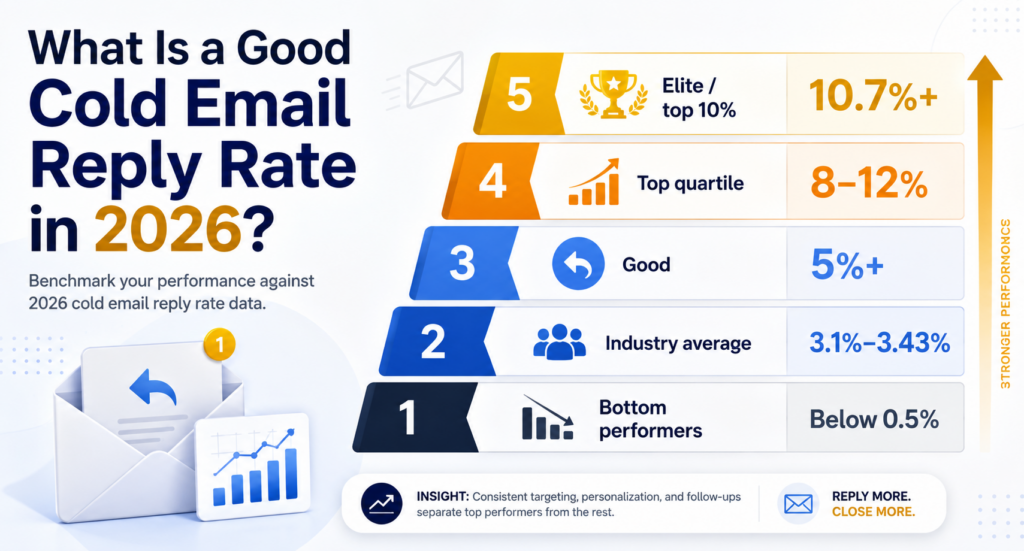 What Is a Good Cold Email Reply Rate in 2026? | Revnos.AI